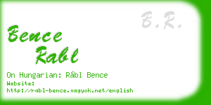 bence rabl business card